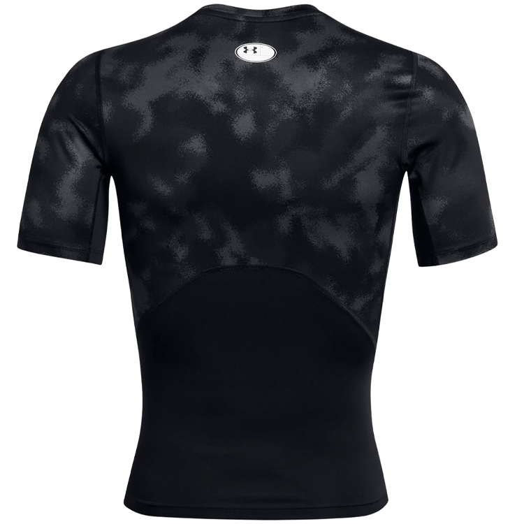 Tricou bărbătesc Under Armour UA HG Armour Printed L Negru-gri photo 2