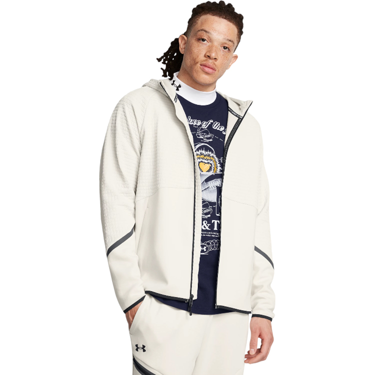 Hanorac pt bărbați Under Armour UA Unstoppable Flc Txtr FZ L Negru photo 5