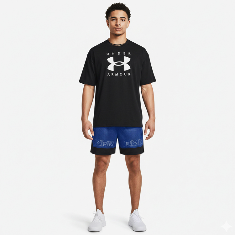 Tricou bărbătesc Under Armour UA M HW OS Branded SS XXXL Negru photo 6
