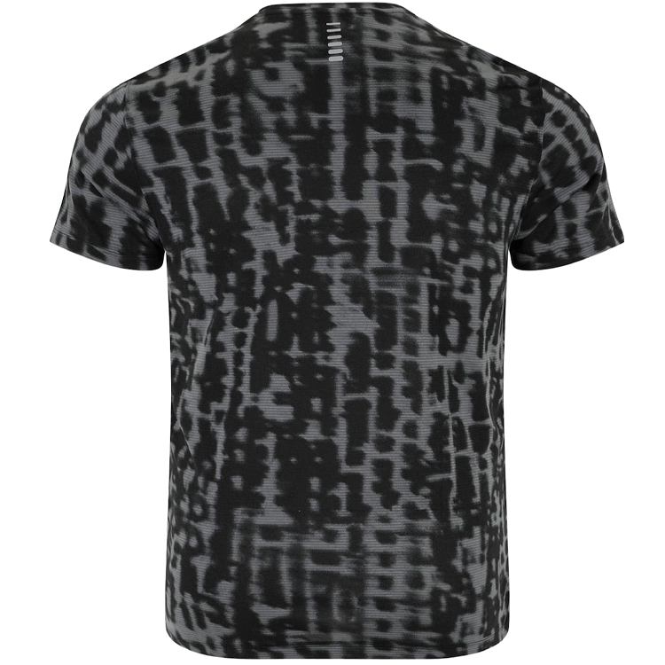 Tricou bărbătesc Under Armour UA LAUNCH PRINTED SS L Negru-gri photo 2