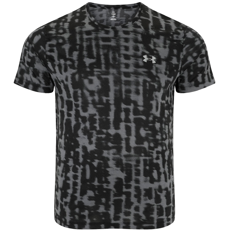 Tricou bărbătesc Under Armour UA LAUNCH PRINTED SS L Negru-gri photo 3