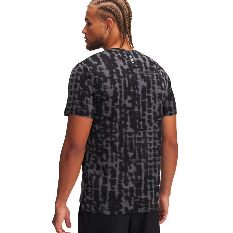 Tricou bărbătesc Under Armour UA LAUNCH PRINTED SS L Negru-gri photo 5