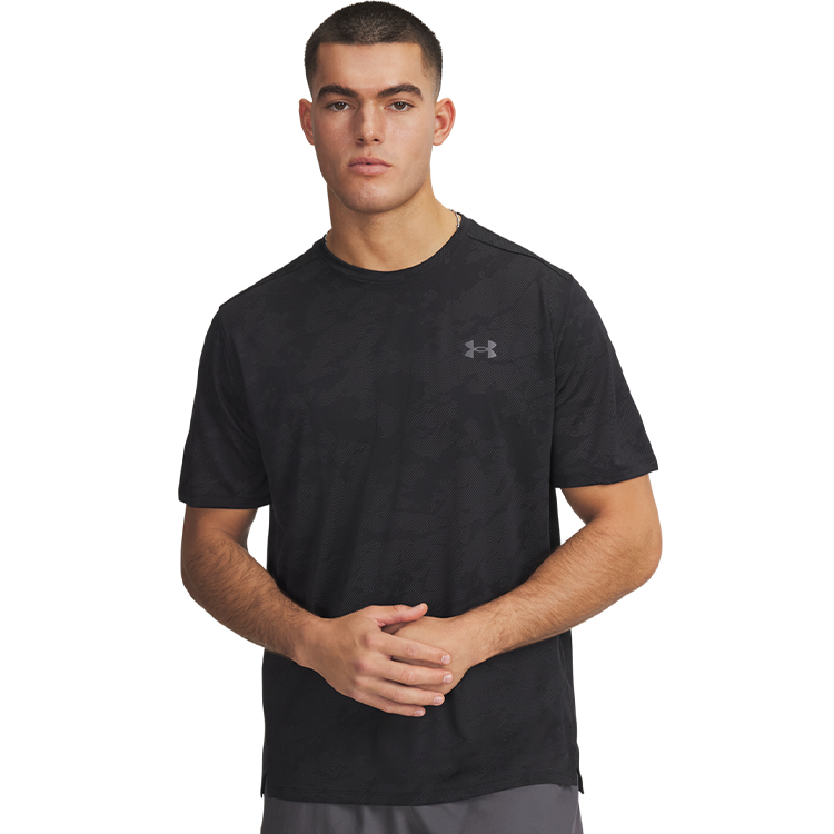 Футболка мужская Under Armour UA Tech Vent Jcqrd SS L Черный photo 1