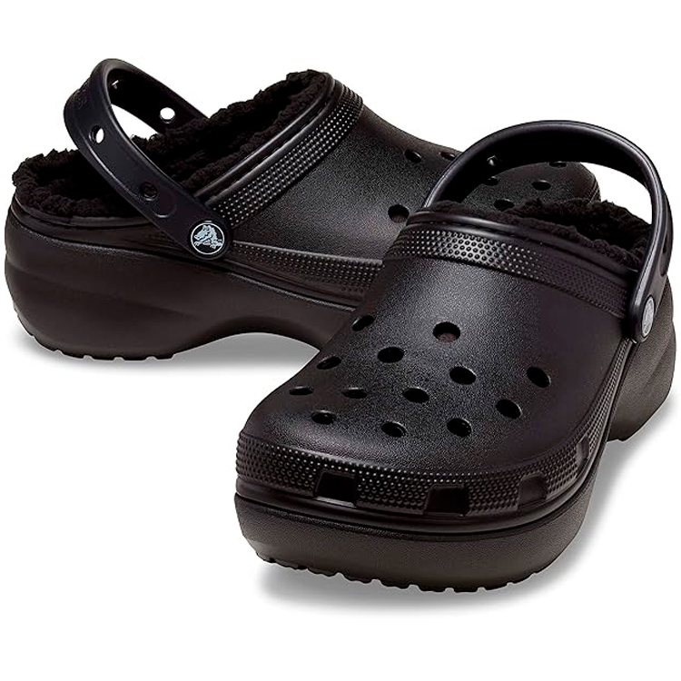 Шлепанцы Crocs Classic Platform Lined Clog W / Женский / 34-35 / Черный photo 2