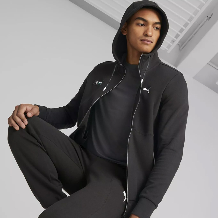 Hanorac pt bărbați Puma MAPF1 Hooded Sweat Jacket S Negru photo 3