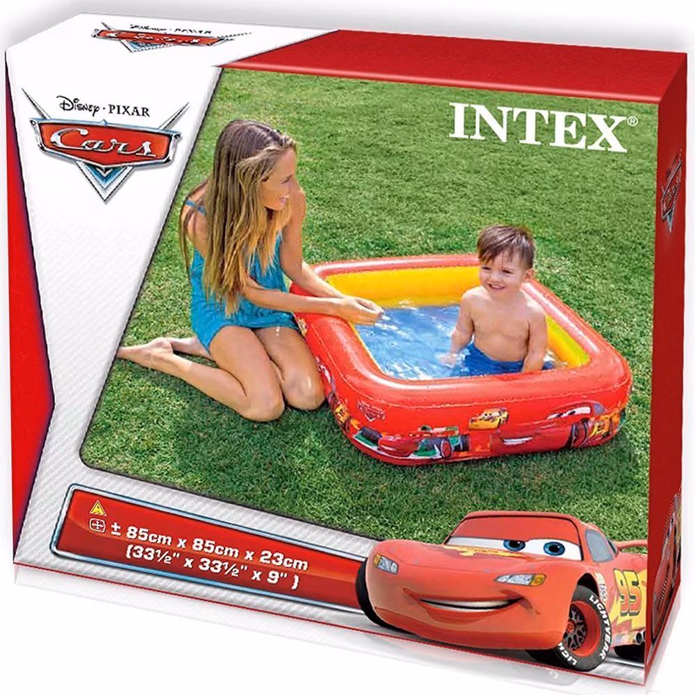 Надувной бассейн INTEX Bazin gonflabil CARS 85x23cm, 57L, 1-3 ani