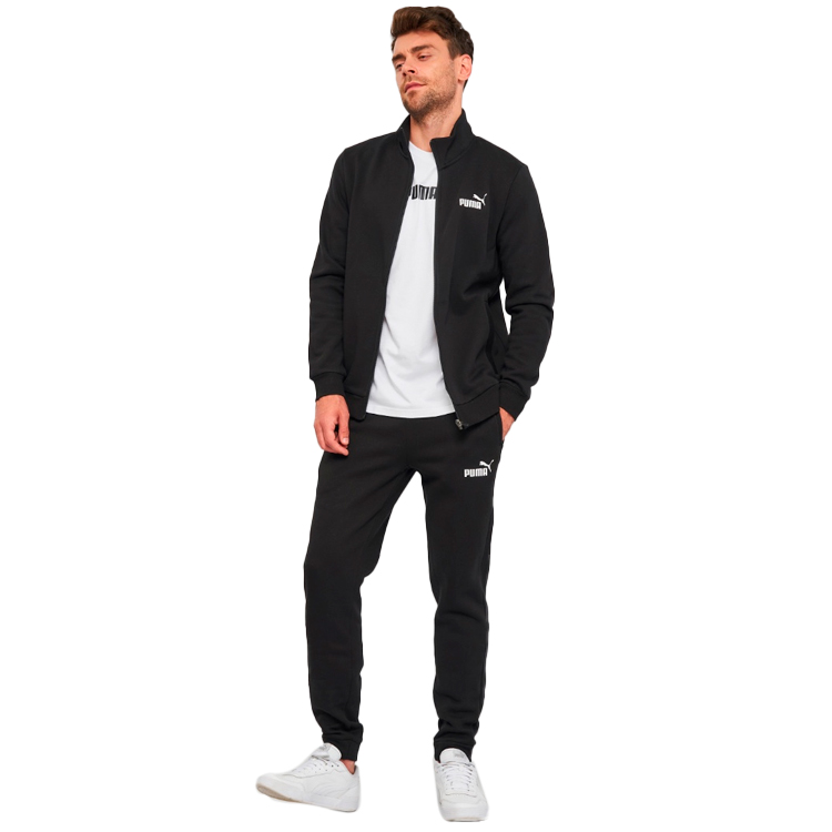 Trening pt Barbati Puma Clean Sweat Suit FL M Negru photo 3