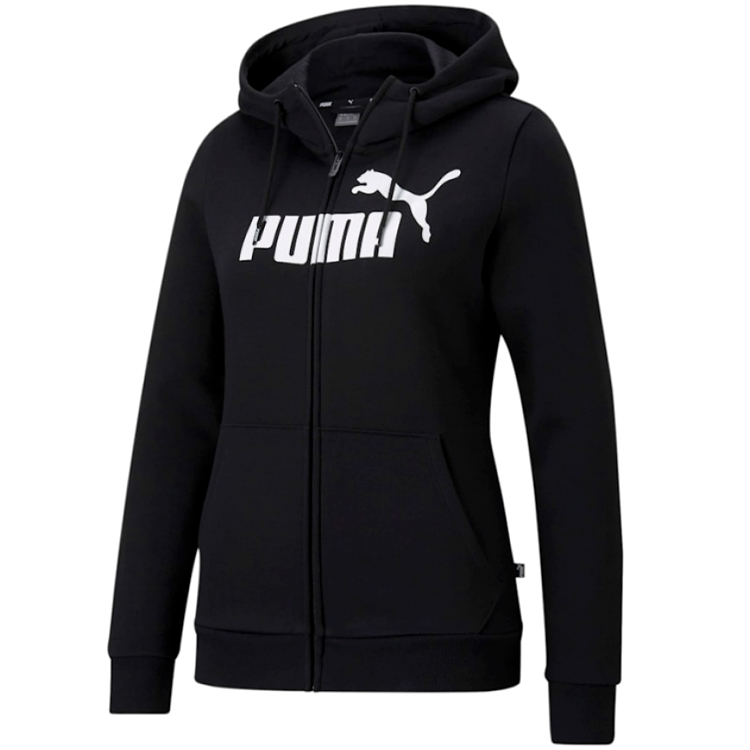 Hanorac Puma ESS Logo Full-Zip Hoodie FL XS Negru Femei photo 3
