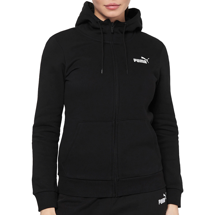 Hanorac Puma ESS Small Logo Full-Zip Hoodie FL XS Negru Femei photo 4