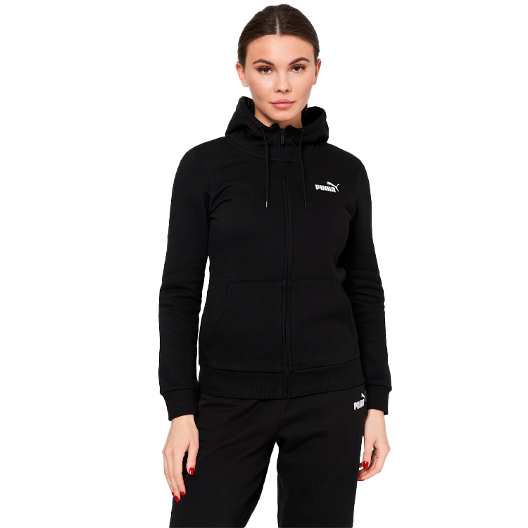 Hanorac Puma ESS Small Logo Full-Zip Hoodie FL XS Negru Femei photo 5