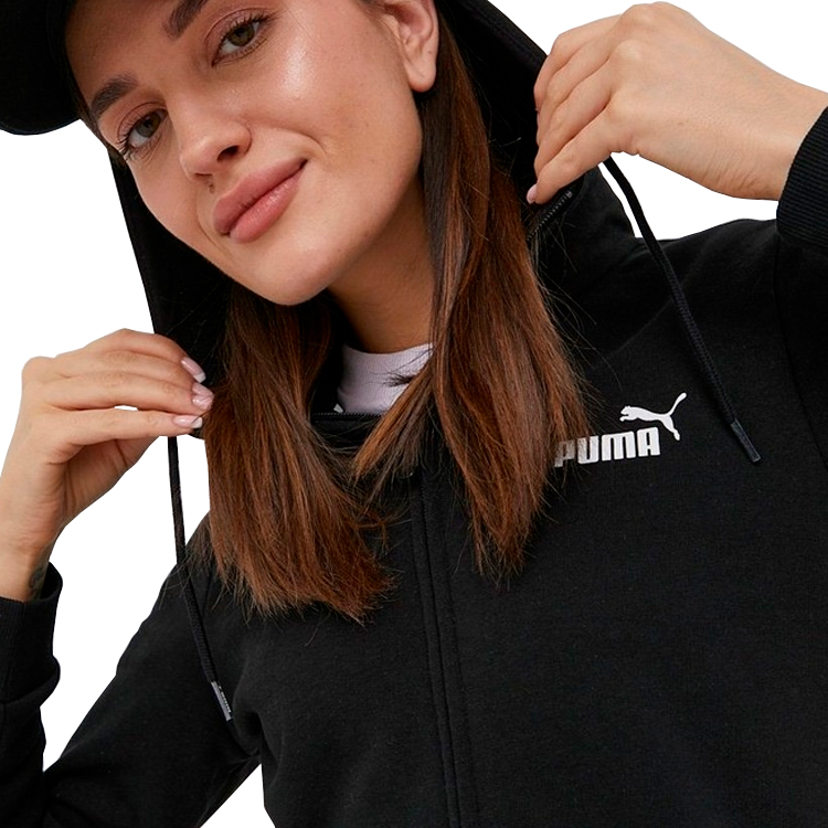 Hanorac Puma ESS Small Logo Full-Zip Hoodie TR XS Negru Femei photo 3