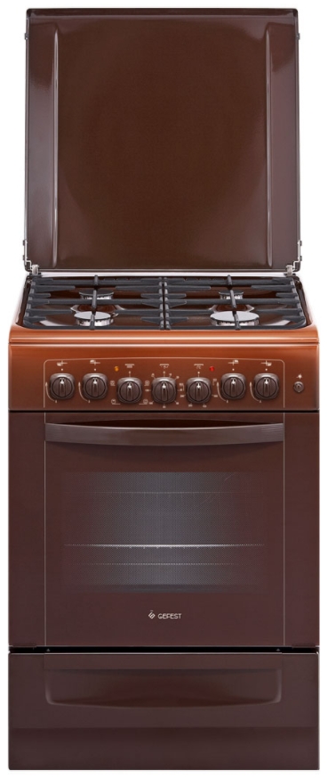 Plita de gaz Gefest 6102-02 0001 / 4 arzatoare / 60 cm / Maro photo 1