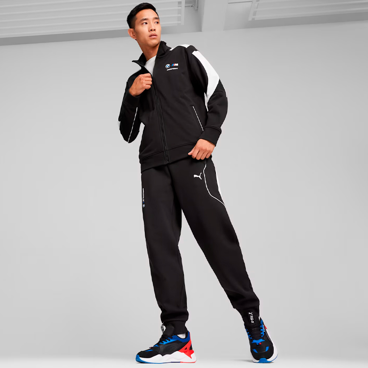 Мужская Толстовка Puma BMW MMS Sweat Jacket S Черный/Белый photo 3