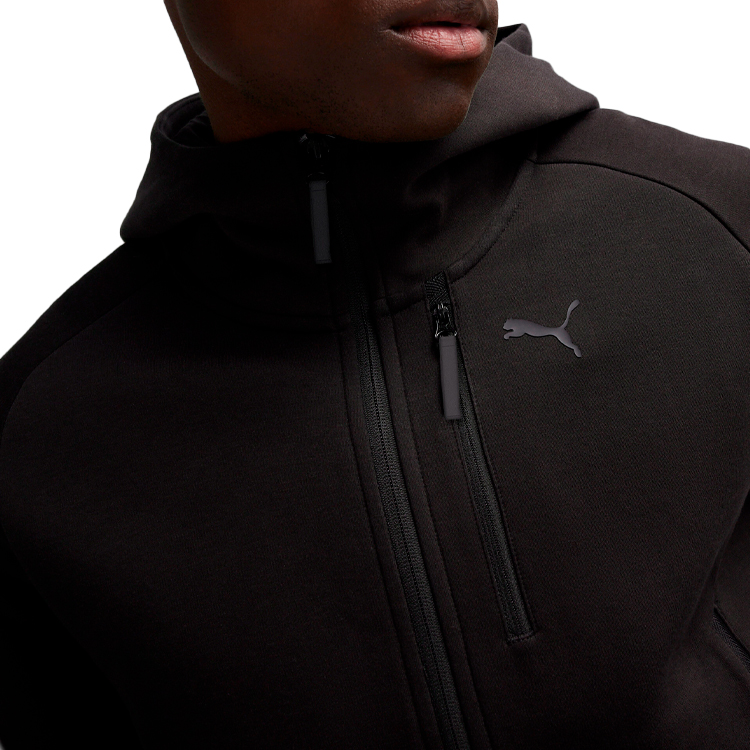 Hanorac pt bărbați Puma TECH FZ Hoodie DK XS Negru photo 3