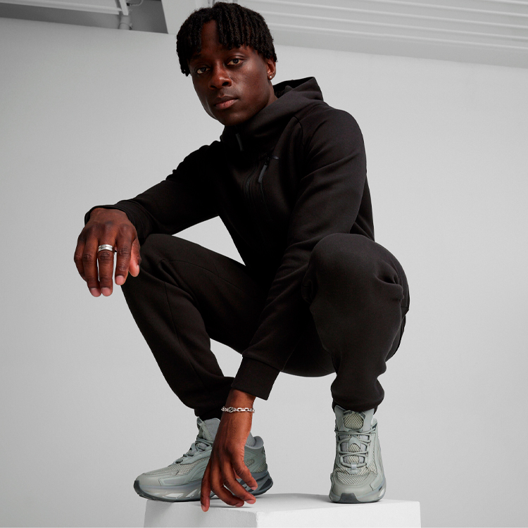 Hanorac pt bărbați Puma TECH FZ Hoodie DK XS Negru photo 5