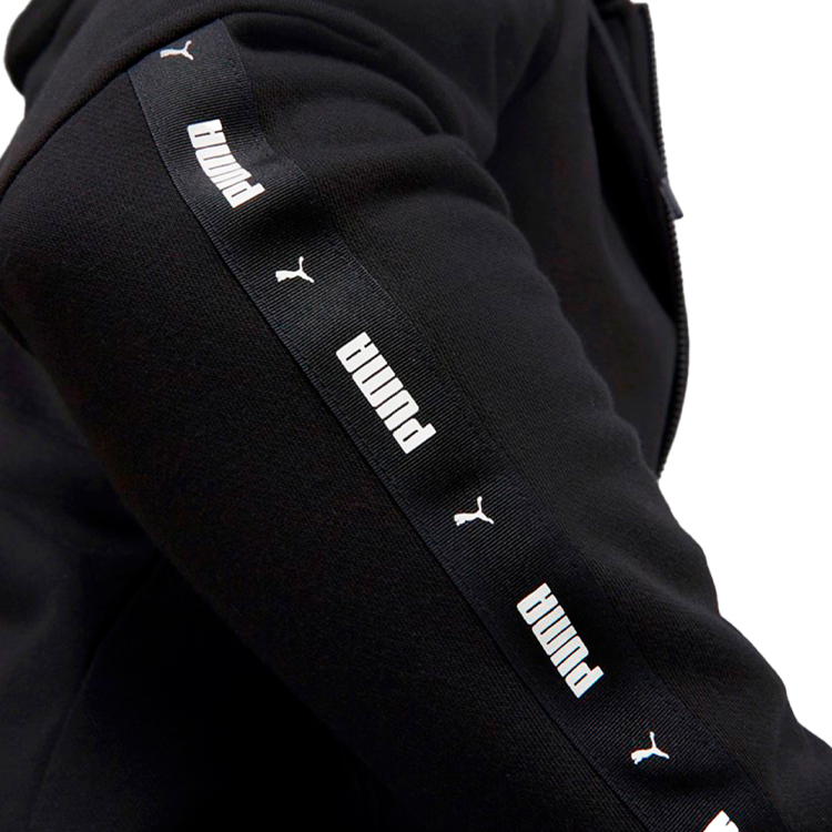 Hanorac pt bărbați Puma ESS+ Tape Full-Zip Hoodie FL S Negru photo 2