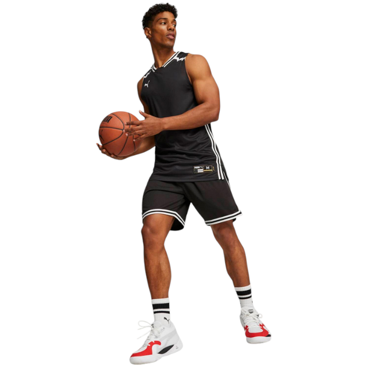 Майка для мужчин Puma Hoops Team Game Jersey S Черный photo 3