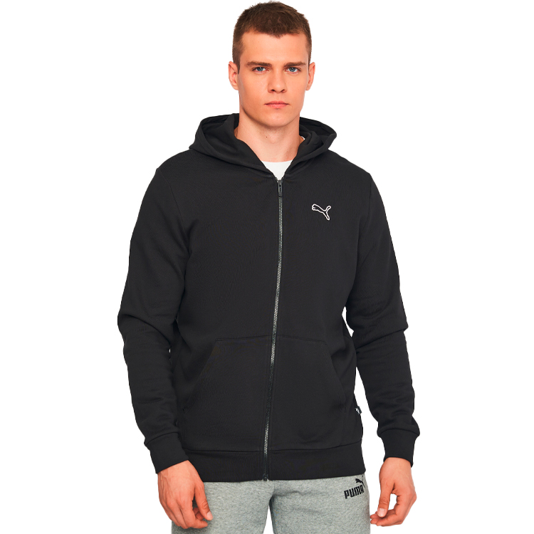 Hanorac pt bărbați Puma BETTER ESSENTIALS Full-Zip Hoodie FL S Negru photo 2