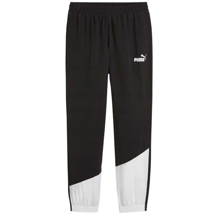 Pantaloni Puma POWER Colorblock Woven Pants S Negru-alb Barbati photo 3