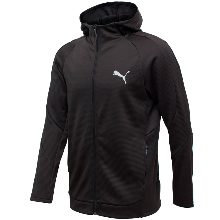 Мужская Толстовка Puma EVOSTRIPE Warm Full-Zip Hoodie S Черный photo 2