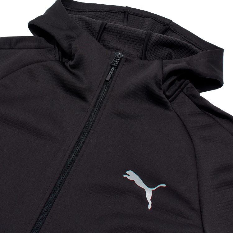 Мужская Толстовка Puma EVOSTRIPE Warm Full-Zip Hoodie S Черный photo 4