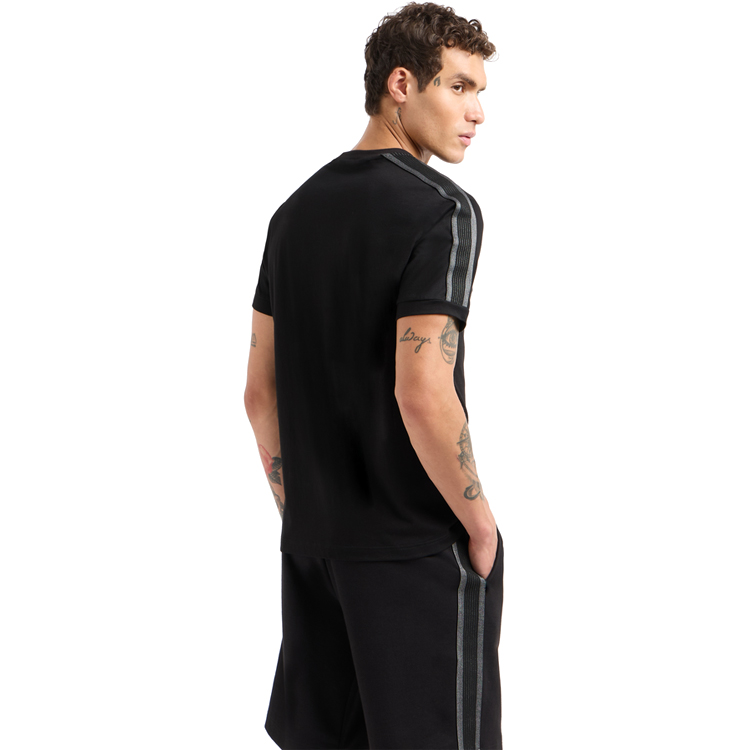 Tricou bărbătesc EA7 EMPORIO ARMANI TRAIN LOGO SERIES M TAPE TEE S S Negru photo 2