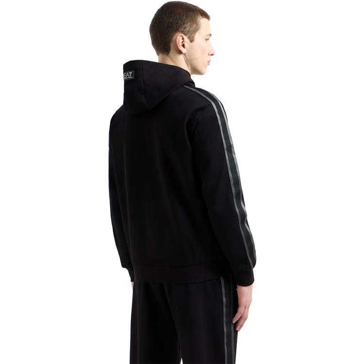 Hanorac pt bărbați EA7 EMPORIO ARMANI TRAIN LOGO SERIES M TAPE HOODI XXXL Negru photo 5