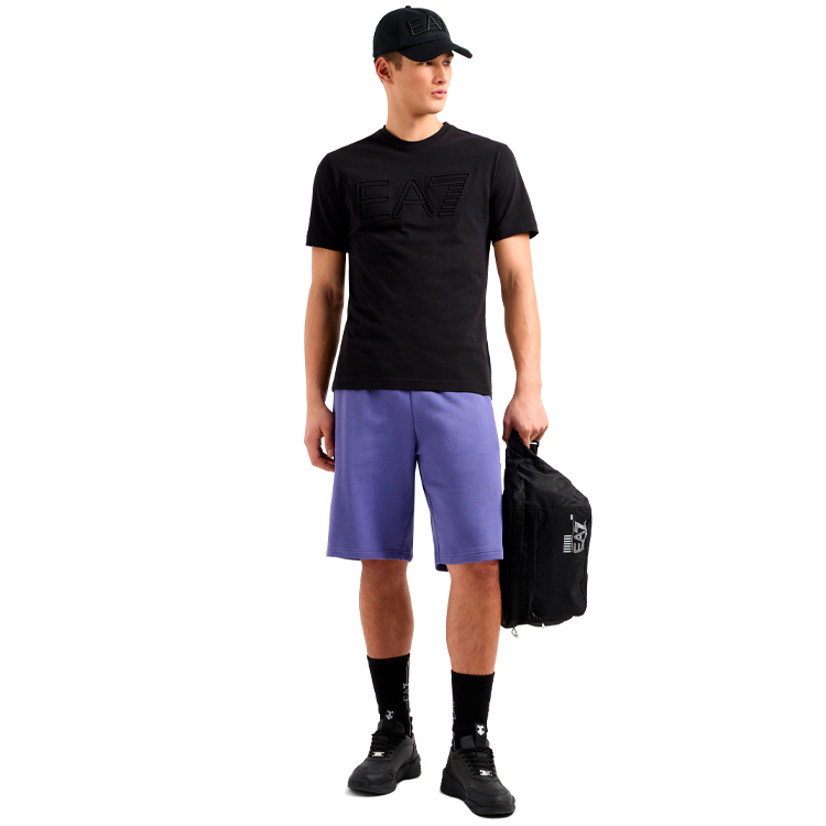 Tricou bărbătesc EA7 EMPORIO ARMANI TRAIN LOGO SERIES M OVERSIZE L XXXL Negru photo 5