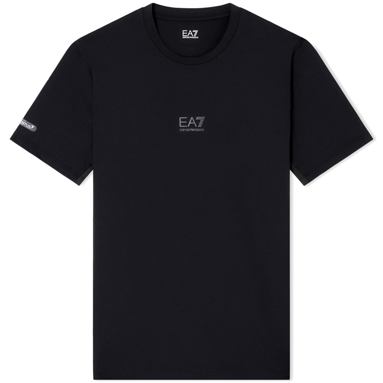 Tricou bărbătesc EA7 EMPORIO ARMANI VENTUS M TEE SS SMALL LOGO PL XS Negru photo 3