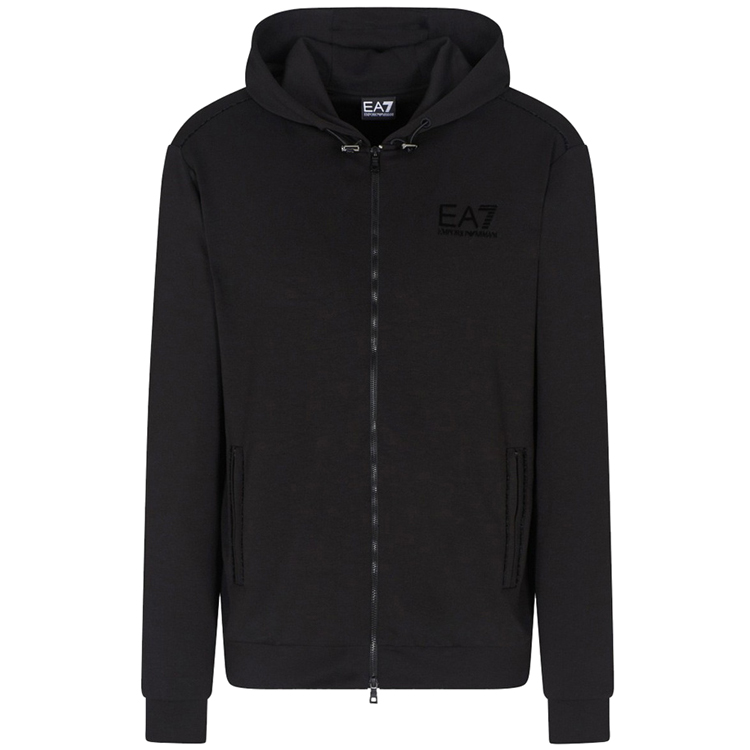 Hanorac pt bărbați EA7 EMPORIO ARMANI TRAIN LUX M HOODIE FZ MO PL ST XS Negru photo 3