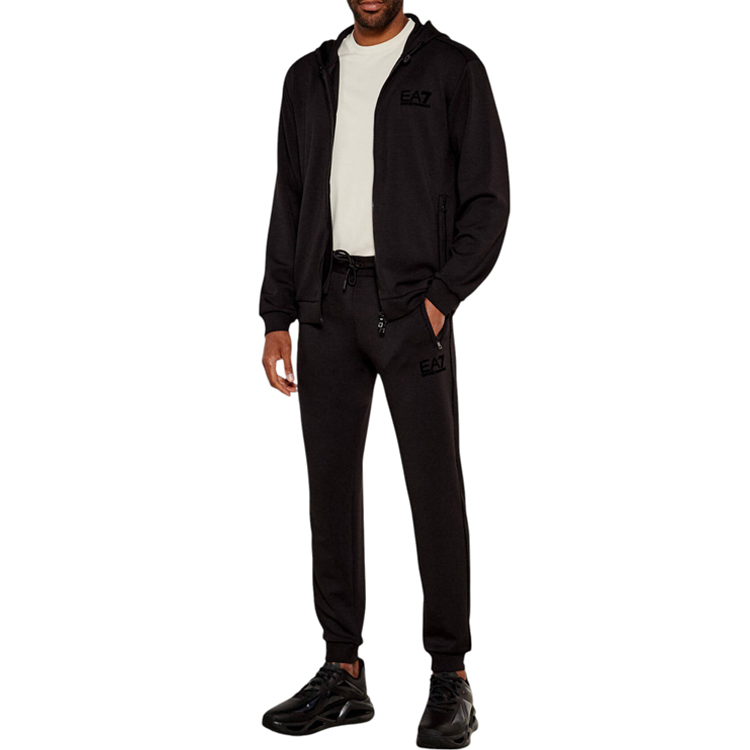 Hanorac pt bărbați EA7 EMPORIO ARMANI TRAIN LUX M HOODIE FZ MO PL ST XS Negru photo 4