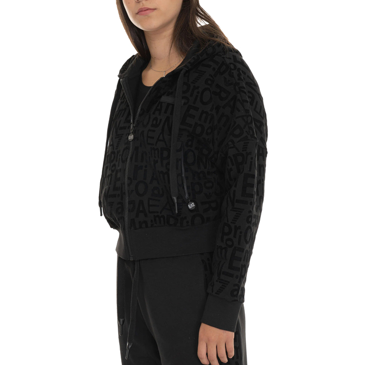 Толстовка EA7 EMPORIO ARMANI SWEATSHIRT HOOD W XS Черный Женский photo 2