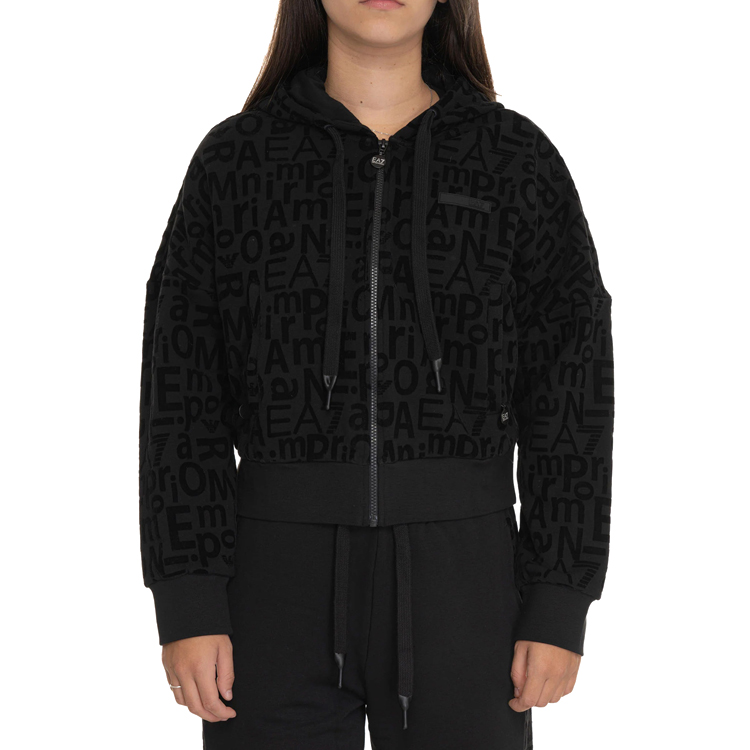 Толстовка EA7 EMPORIO ARMANI SWEATSHIRT HOOD W XS Черный Женский photo 4