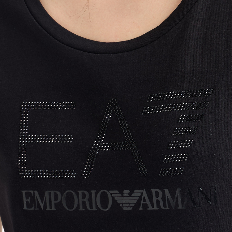 Tricou EA7 EMPORIO ARMANI TRAIN LOGO SERIES W TEE SS RN S Negru Femei photo 2
