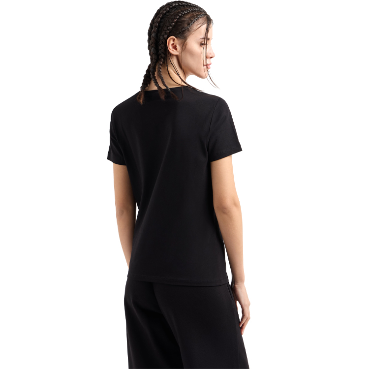 Tricou EA7 EMPORIO ARMANI TRAIN LOGO SERIES W TEE SS RN S Negru Femei photo 5