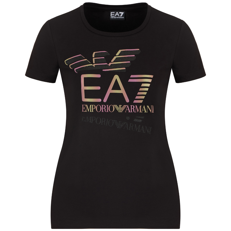 Tricou EA7 EMPORIO ARMANI TRAIN LOGO SERIES W TEE SS EAG XS Negru Femei photo 5