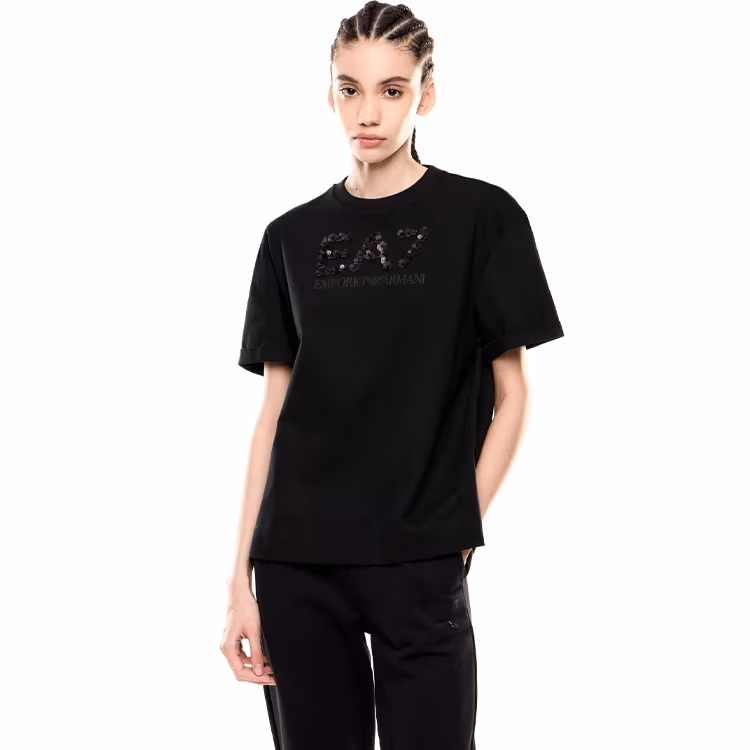 Tricou EA7 EMPORIO ARMANI TRAIN LOGO SERIES W TEE CRYSTA 