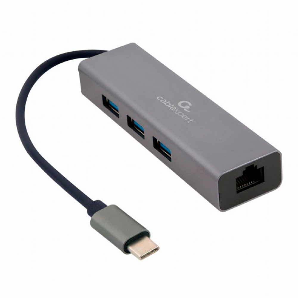 Адаптер USB Type-C - USB Type-A - Ethernet Cablexpert A-CMU3-LAN-01 photo 1 Адаптер USB Type-C - USB Type-A - Ethernet Cablexpert A-CMU3-LAN-01 photo 1