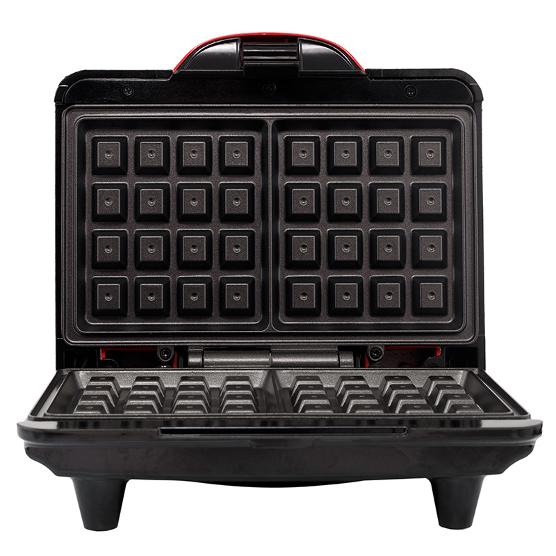 Waffle fier Aresa AR2801, 700 W, Rosu photo 3