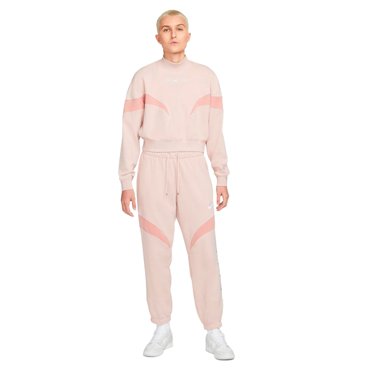 Hanorac Nike W NSW AIR FLC MOCK LS TOP XL Roz Femei photo 2