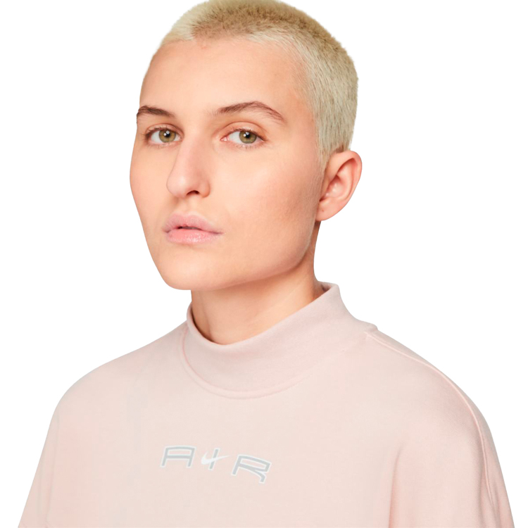 Hanorac Nike W NSW AIR FLC MOCK LS TOP XL Roz Femei photo 5