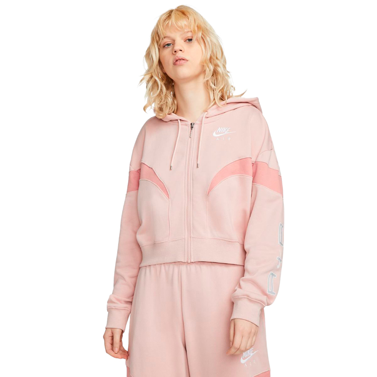 Hanorac Nike W NSW AIR FLC GX FZ HOODIE M Roz Femei photo 1