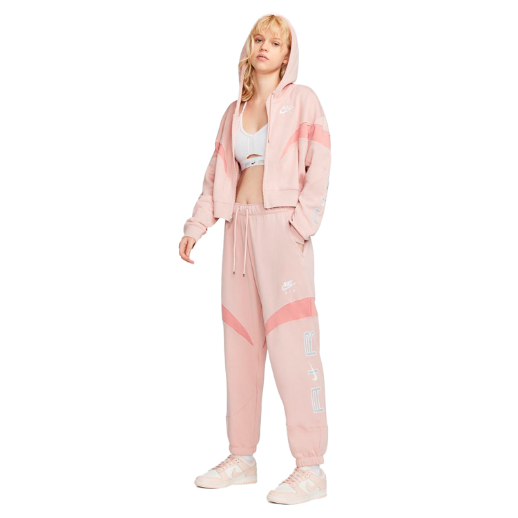 Hanorac Nike W NSW AIR FLC GX FZ HOODIE M Roz Femei photo 2
