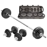 Set gantere si bara LINUO dumbbell-01