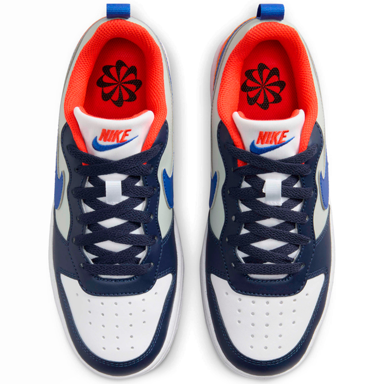 Кроссовки Nike COURT BOROUGH LOW RECRAFT (GS) / Мужской / 38.5 / Белый/Синий photo 3