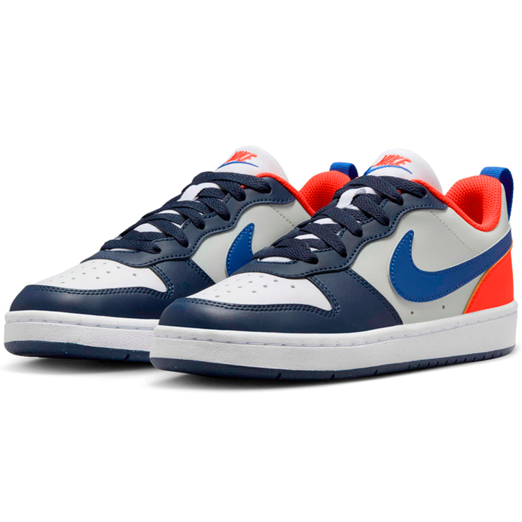 Кроссовки Nike COURT BOROUGH LOW RECRAFT (GS) / Мужской / 38.5 / Белый/Синий photo 4