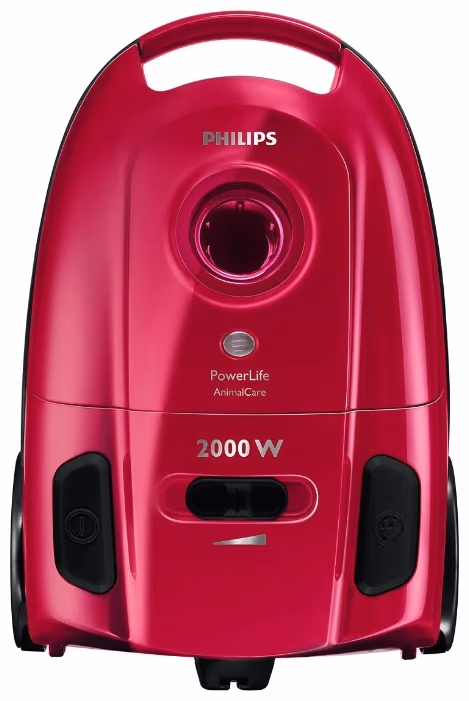 Пылесос с мешком Philips FC 8455, 2000 Вт, 83 дБ, Красный 