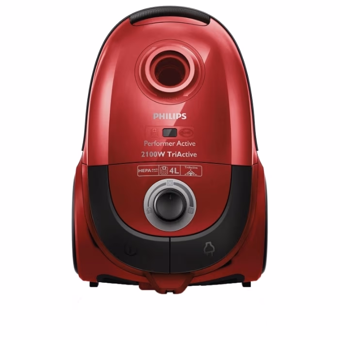 Пылесос с мешком Philips FC8658, 2100 Вт, 80 дБ, Красный