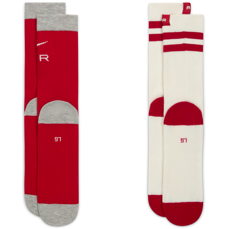 Носки Унисекс Nike U NK ED ESS CRW 2PR 168 NK AIR M Красный/Белый photo 2
