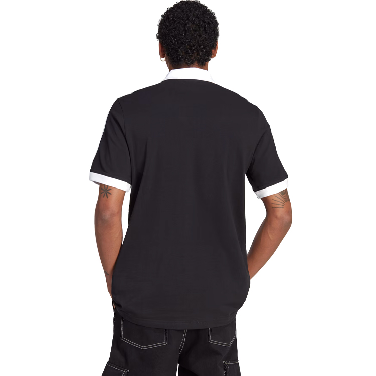 Мужские Поло Adidas 3-STRIPE POLO S Черный photo 2